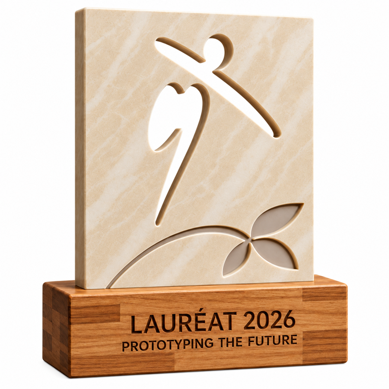 Trophée Wood & Recycled Plastic personnalisé